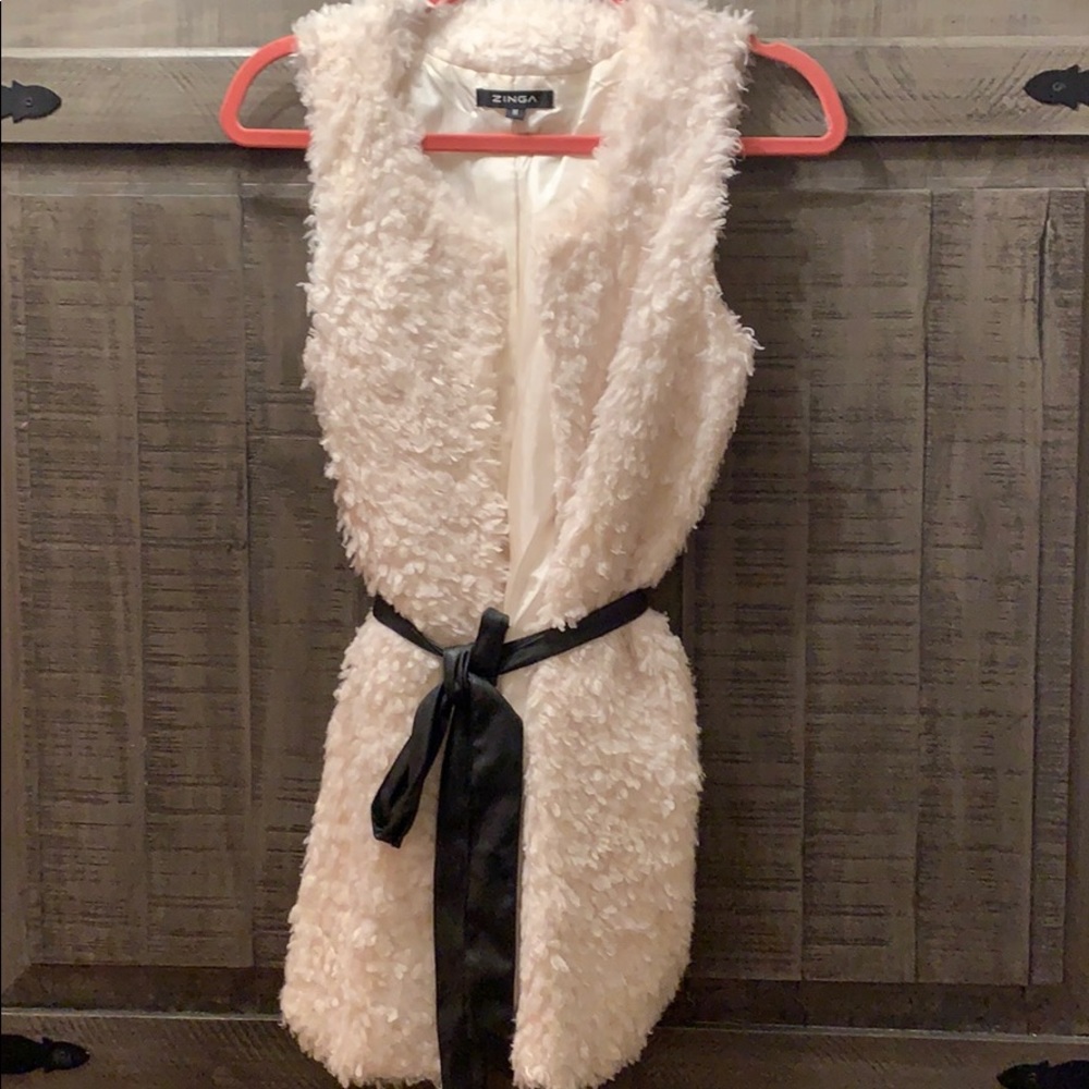 White Fur Vest